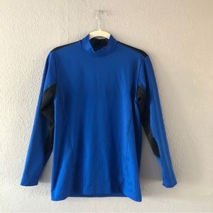 Reebok Long Sleeve Blue Athletic Top - Large - Workout Shirt